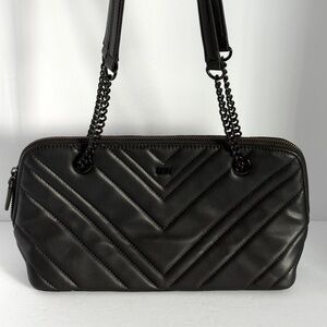 DKNY Quilted Sachet Handbag Chain Shoulder Bag
